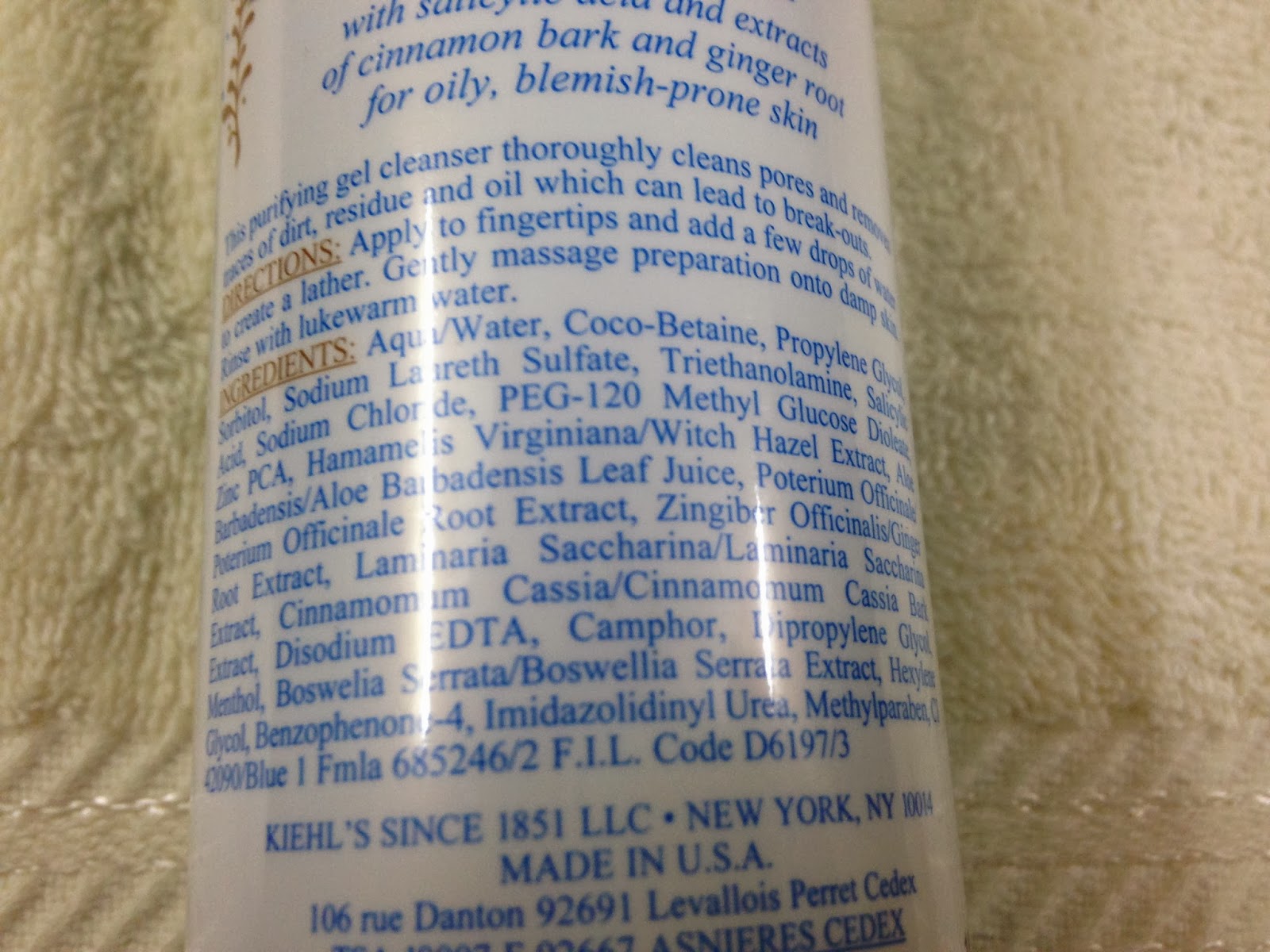 Product Review Kiehl's Blue Herbal Gel Cleanser One ahhMAZINGcleanser